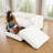 Upholstered Loveseat Sofa With Ottoman-809982350-809396771