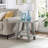 Contemporary Shelf Side Table in Gray
