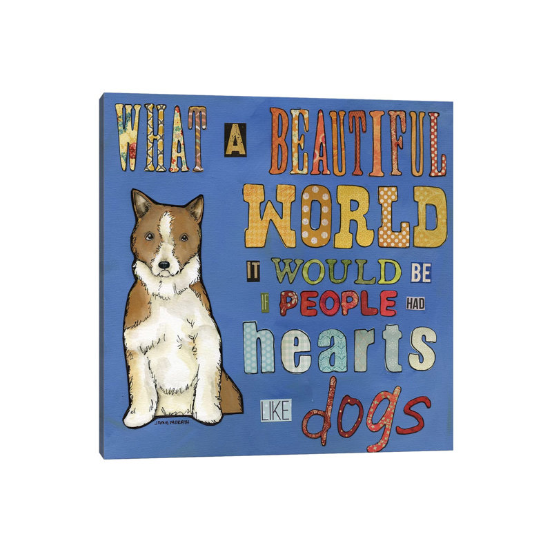 Hearts Like Dogs by Jamie Morath - Wrapped Canvas Print, 45.72 cm H x 45.72 cm W x 1.91 cm D