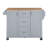 Rolling Kitchen Island With Storage, Kitchen Cart With Rubber Wood Top, 2 Slide-Out Shelf And Internal Storage Rack, Kitchen Island On Wheels, Kitchen Island-1128647525