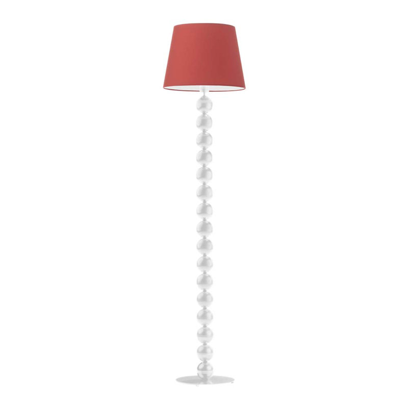 Ayanami 166cm Traditional Floor Lamp, White, Red