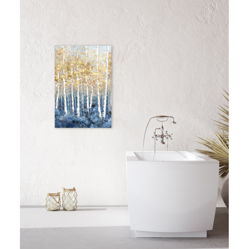 " Gleaming Forest " Painting Print, 36" H x 24" W x 1.5" D