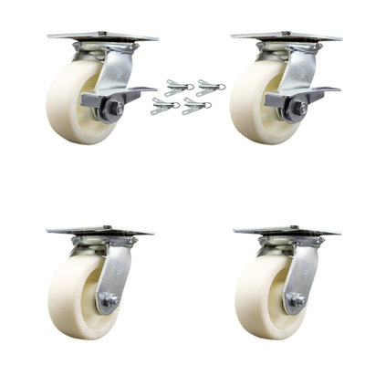 4 Piece Nylon Caster Set