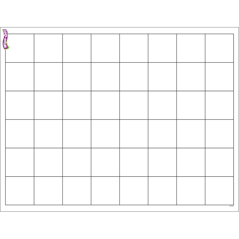 Tableau de nettoyage graphique (grands carrés)