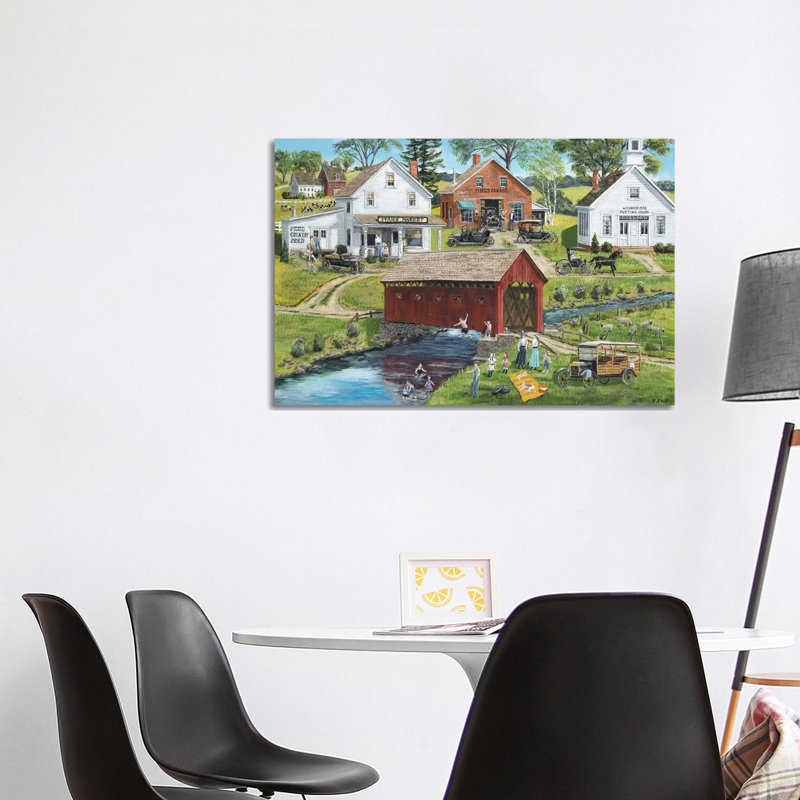 Our Town Beach by Bob Fair - Wrapped Canvas Gallery-Wrapped Canvas Giclée, 101.6 cm H x 66.04 cm W x 3.175 cm D