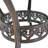 40'' Round Cast Aluminum Patio Outdoor Table with Embossed Finish and Umbrella Hole-1782806444