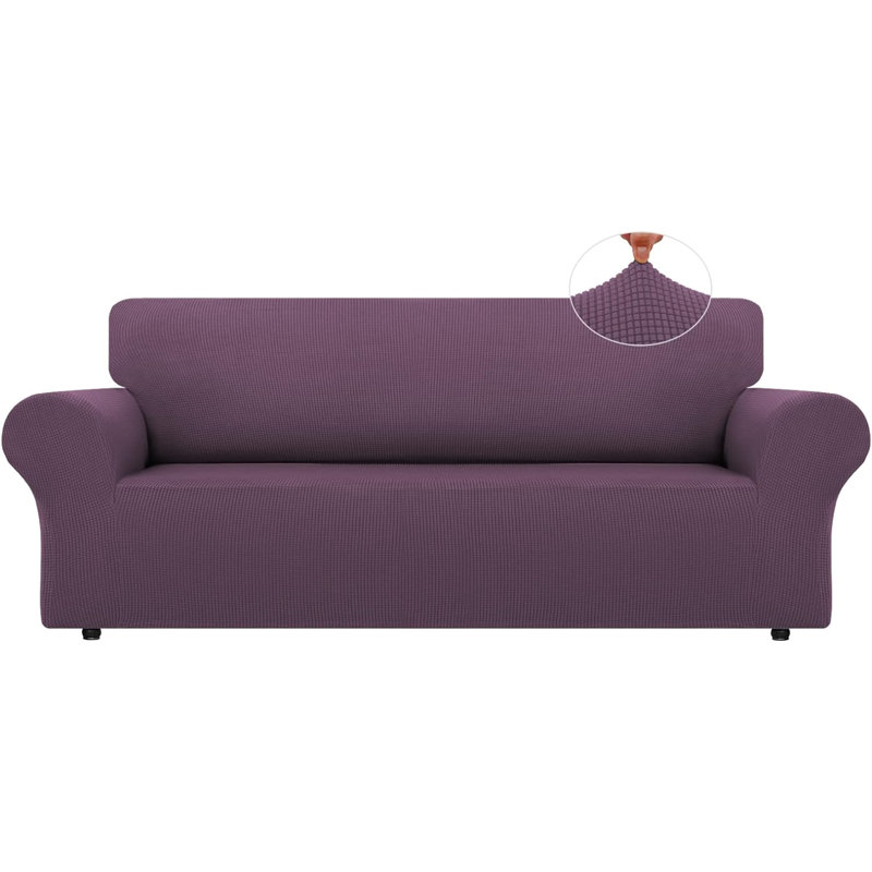 Housse pour canapé à coussins en T, Polyester Purrple, H 40 po x l 110 po x P 40 po