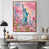 Toile avec cadre flottant brun