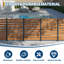 Clôture d'intimité extérieure à 2 panneaux - Cadre en aluminium résistant aux intempéries-125547911