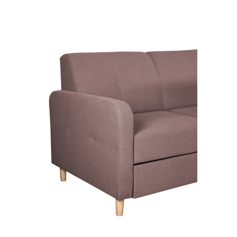 4 Seater Sofa Bed, Right Hand Facing, Cappuccino