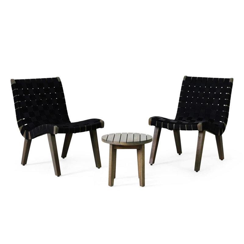 Ensemble de conversation d'extérieur 3 pièces
