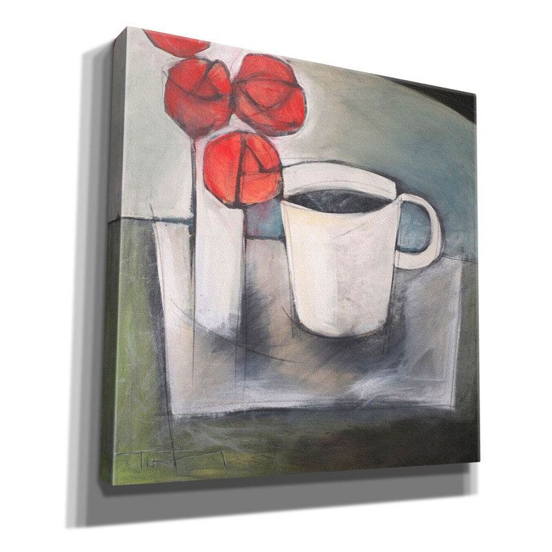 «Red And Barrel Studio» par Tim Nyberg, art mural sur toile, H 12 po x l 12 po x P 0,75 po