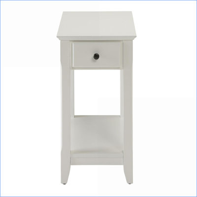 Table basse de salon blanche - Tiroirs à roulement à billes Rangement spacieux