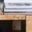 Table de bout Minimal Acajou