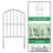 24'' H x 13'' W Black Metal Fence Panels Included
