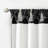 Twist Tab Total Blackout Window Curtain Panel Black 50X84" Blackout-297663980-297663978
