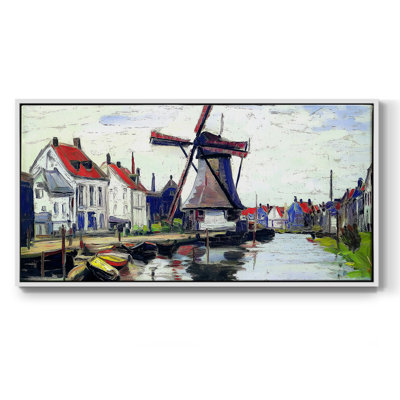 Série paysage - CCXVI - Toile tendue avec châssis encadré - Prêt à être accroché