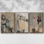 Terres glissantes - ensemble de 3 reproductions encadrées sur toile-97792003-97792005