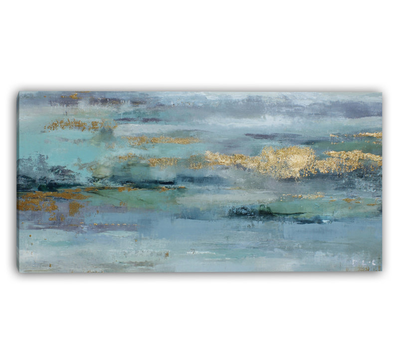 «Ocean Mist», art mural sur toile tendue, H 20 po x l 40 po