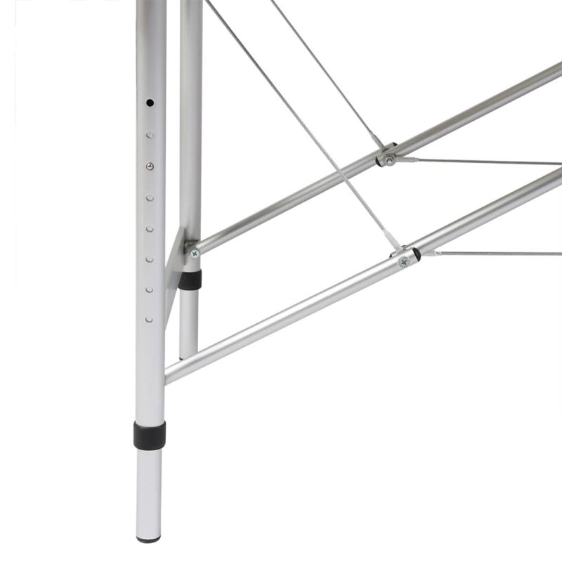 73.2'' Rectangular Adjustable Folding Table, Blue
