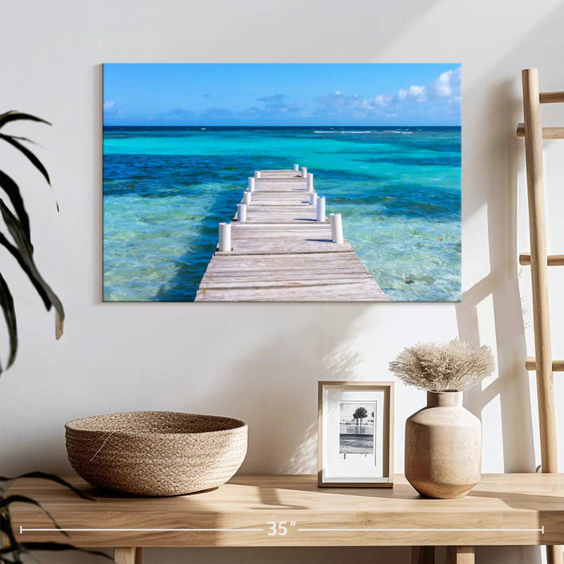 Gillard, Playa Larga, Porto Rico, océan, H 16 po x l 24 po