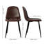 Chaise d'appoint moderne en similicuir