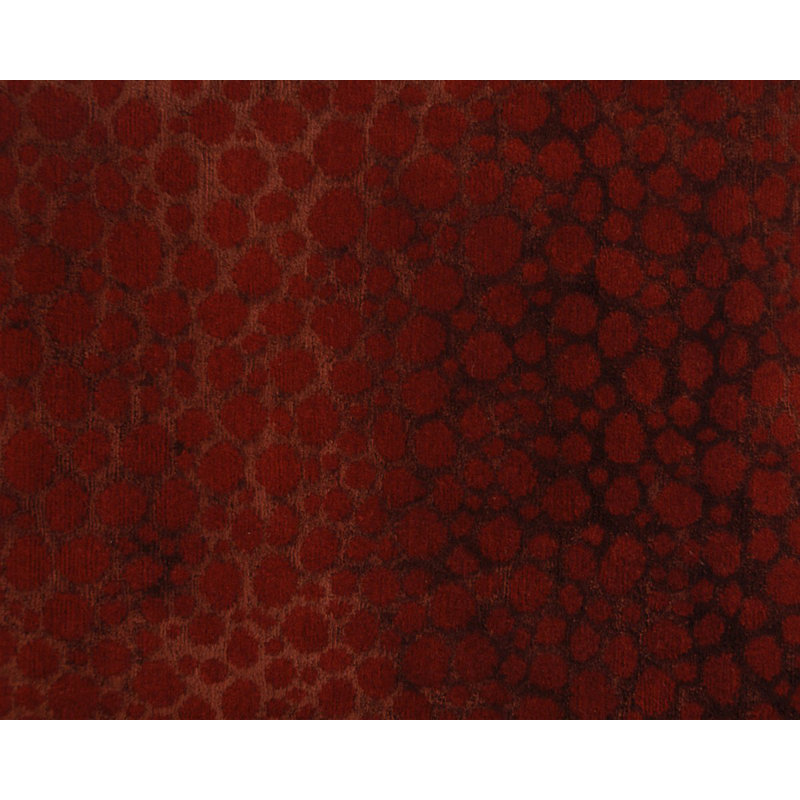Moondrops Red Laquer Area Rug in Red, Rectangle 10' x 14'