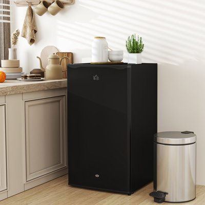 Brayden Studio 0.1m³ L Freestanding Mini Fridge with Freezer