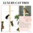 Cat Tree,4-Tier Floor to Ceiling Cat Tree