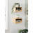 Adeana Poplar Floating Shelf with Drawer-849281231