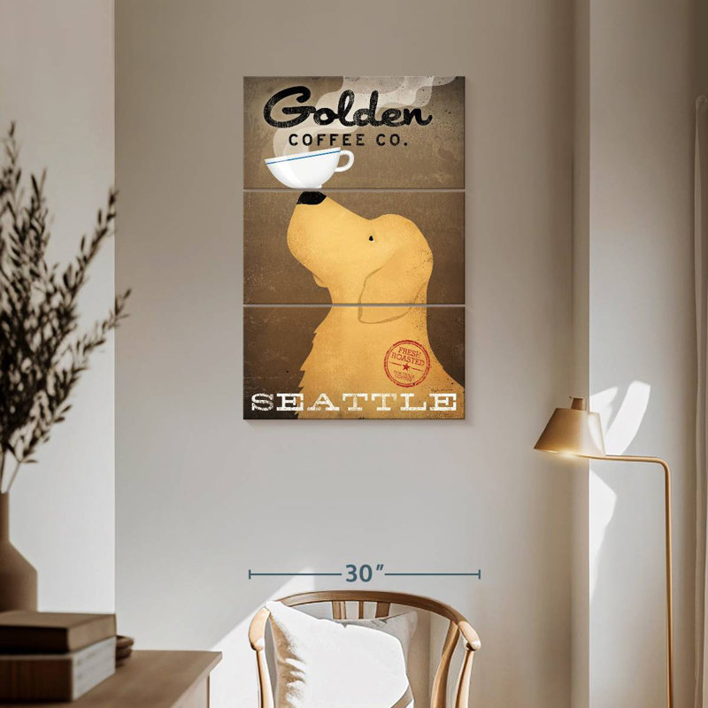Tergel Golden Coffee Co, H 57 po x l 36 po