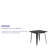Feodora 31.5'' Square Metal Indoor-Outdoor Table-118930245