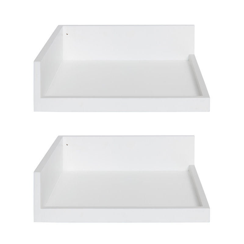 Kinta 2 Piece Accent Shelf, White