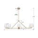 Kinston 6 Light Metal Dimmable Chandelier