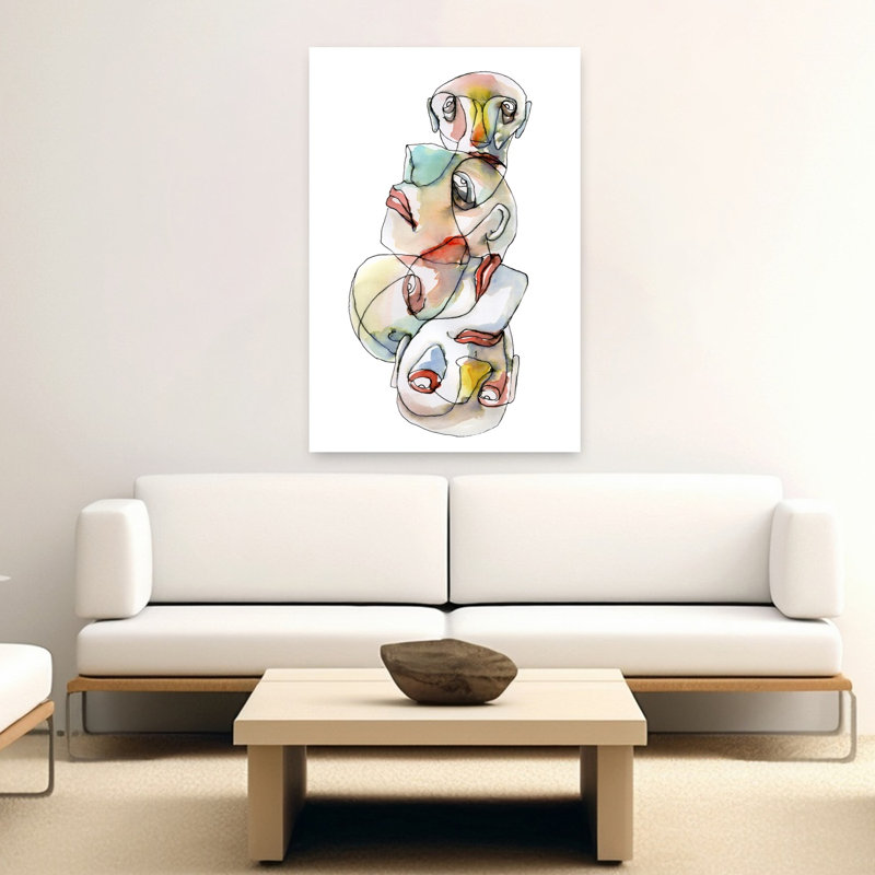 Art contemporain, art contemporain abstrait, H 60 po x l 40 po