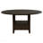 Dark Cocoa Round Dining Table With Drawer