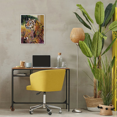«Patience Tiger in Wait», estampe numérique, design par Karen Chang