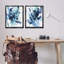 «Abstract Blue Splash», ensemble de 2 toiles flottantes encadrées par June Erica Vess-778221634-778221635