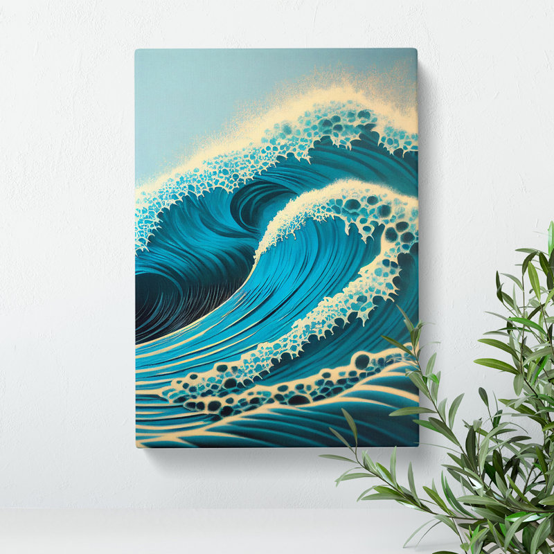 XC1022-5212X Wave Of The Ocean No.3 - Wrapped Canvas Painting, 50cm H x 35cm W x 3cm D