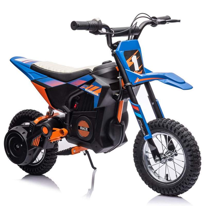 Moto électrique 24V 7AH pour enfants, Bleu