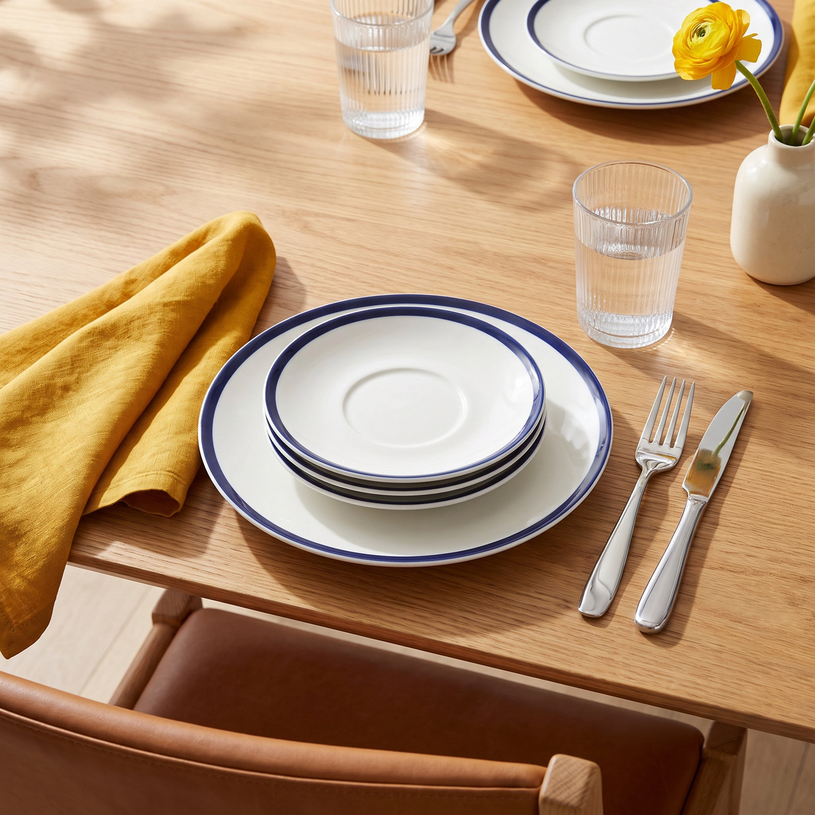 Bluefjord 6" Porcelain Saucer