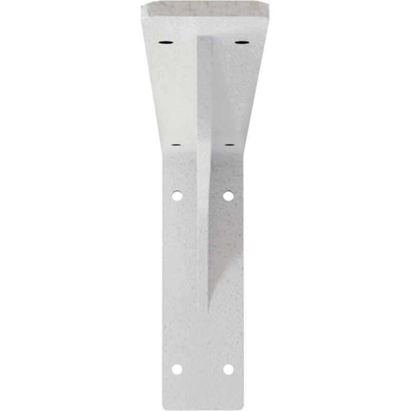 Support en acier Embrey, H 6,5 po x l 2 po x P 16 po, Blanc martelé