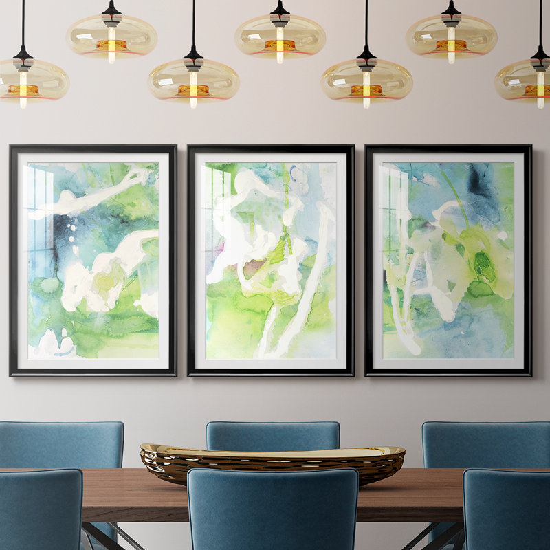 «Rising Above I», impression encadrée sur mesure de qualité supérieure mate - 3 pièces, H 21 po x l 30 po, Noir