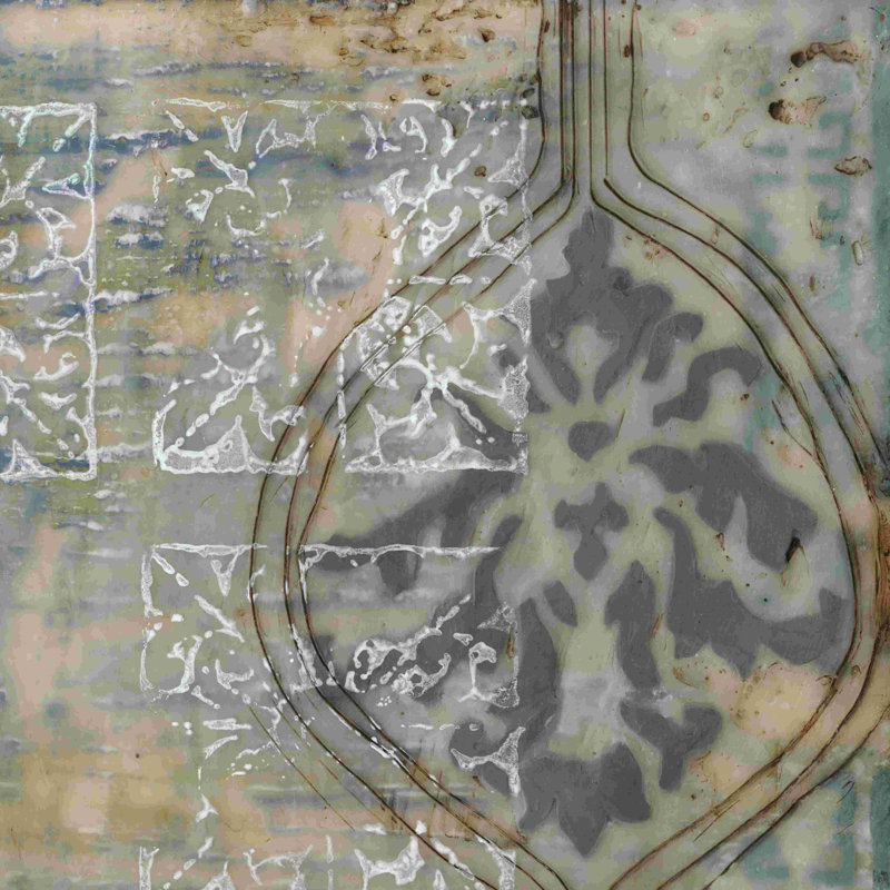 " Floating Patterns IV " by Jennifer Goldberger, 12" H x 12" W  