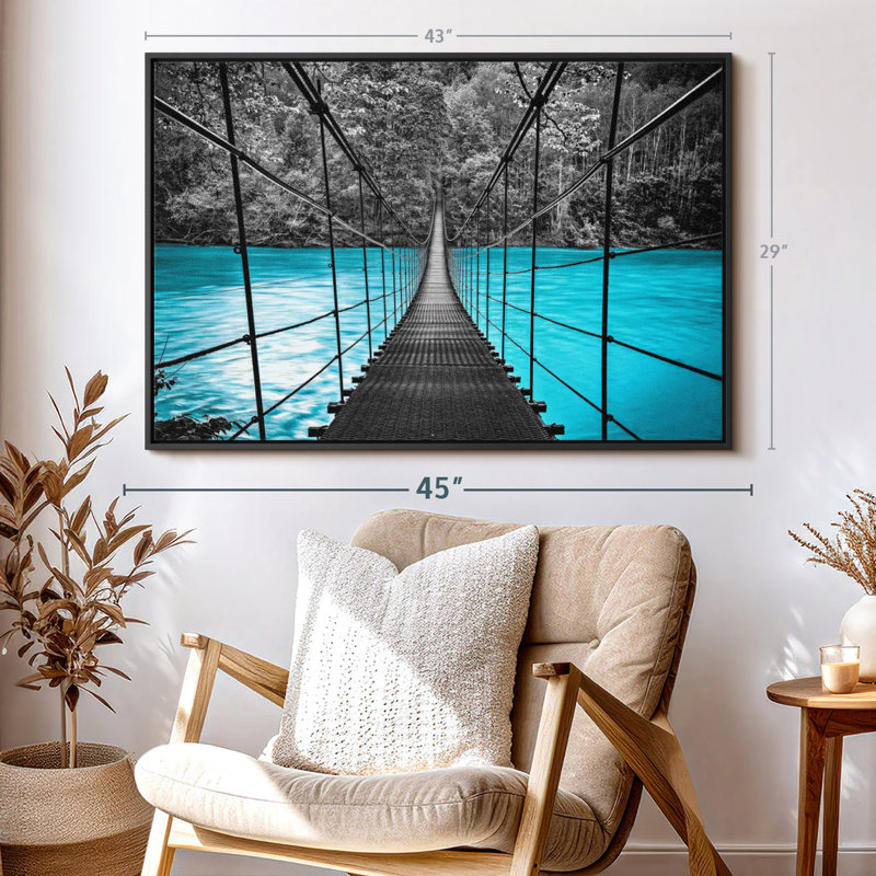 Impression sur toile Suspension Bridge, H 43 po x l 29 po