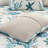 7 Piece Comforter For Queen - Filling And Decorative Pillows Coastal Printed Shells, Starfish Corals-116011248-116011247