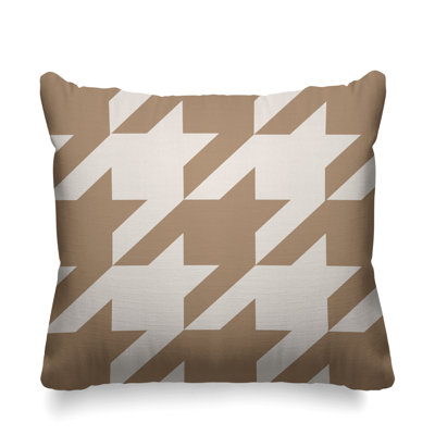 Housse et insert de coussin carré d'extérieur Easton Houndstooth