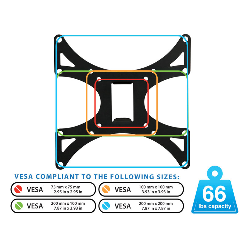 Mount-it Single Screen Wall Mount