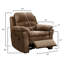 Fauteuil inclinable électrique moderne avec port USB et support lombaire, fauteuil inclinable électrique brun pour le salon
