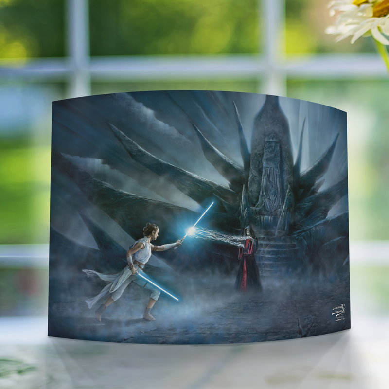 Star Wars (Réveil de Rey), impression acrylique incurvée